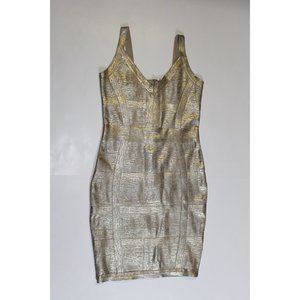 Hera Gold Mini Dress